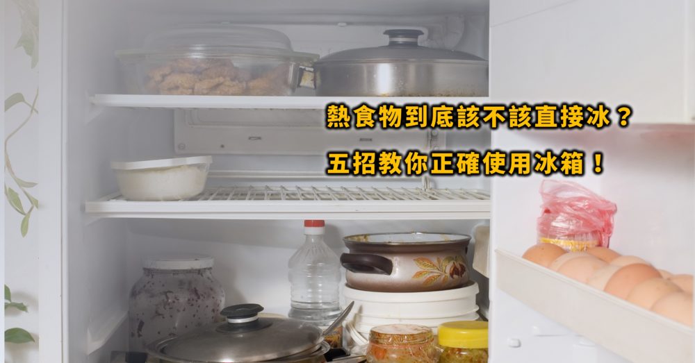 熱食物放冰箱會導致剩菜壞掉？影響冰箱效能？細菌孳生？應該怎麼做…